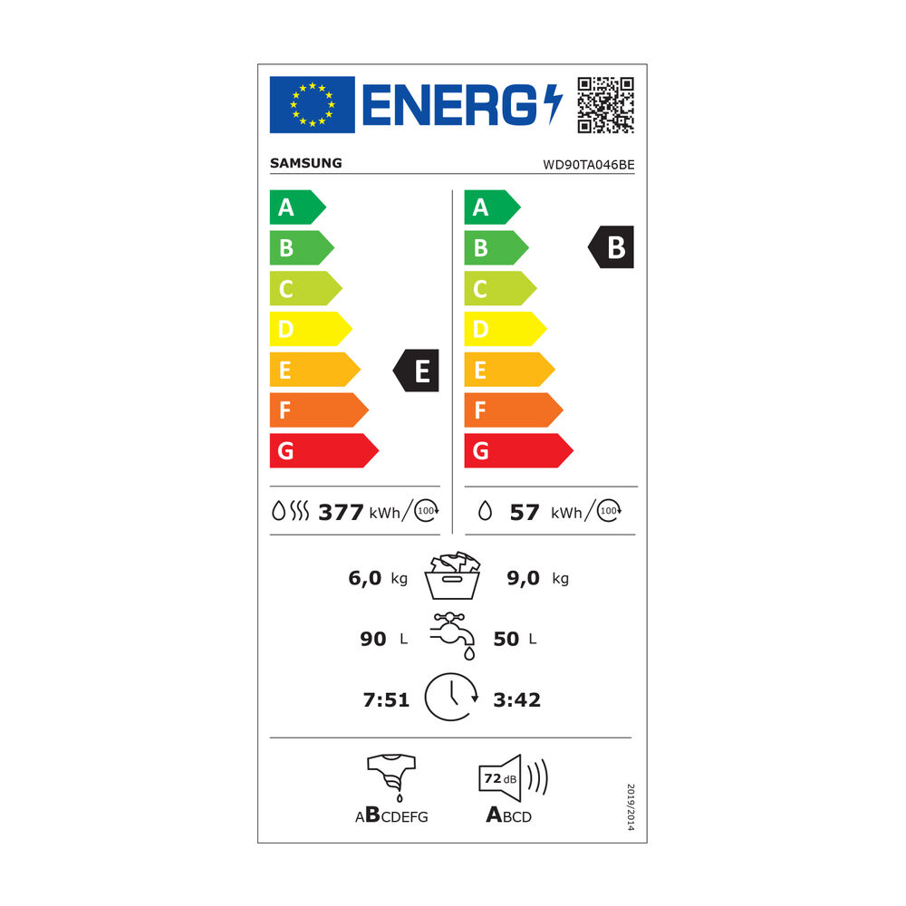 LAVASCIUGA SAMSUNG WD90TA046BE/ET, image number 6