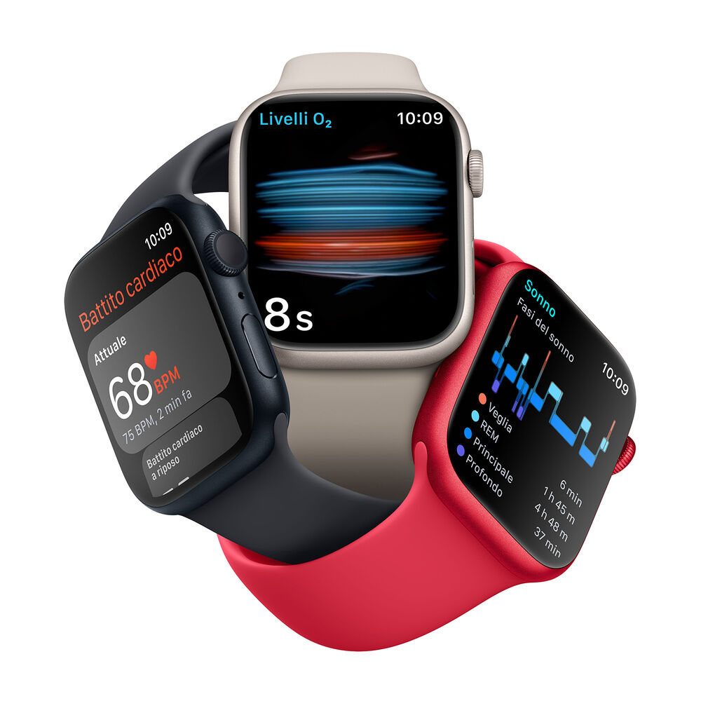 Watch Series 8 GPS 41mm Cassa in alluminio (PRODUCT)RED con Cinturino Sport (PRODUCT)RED - Regular, image number 8