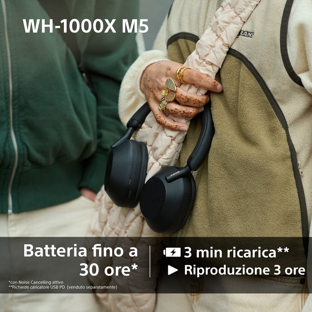 WH1000XM5S CUFFIE WIRELESS, Silver, image number 10