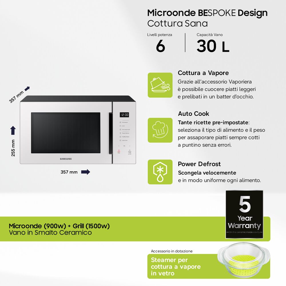MG30T5018UE/ET MICROONDE+GRILL, 900 W, image number 5