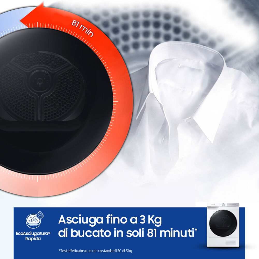 DV90T7240BH/S3 asciugatrice, 9 kg, Classe A+++, image number 3
