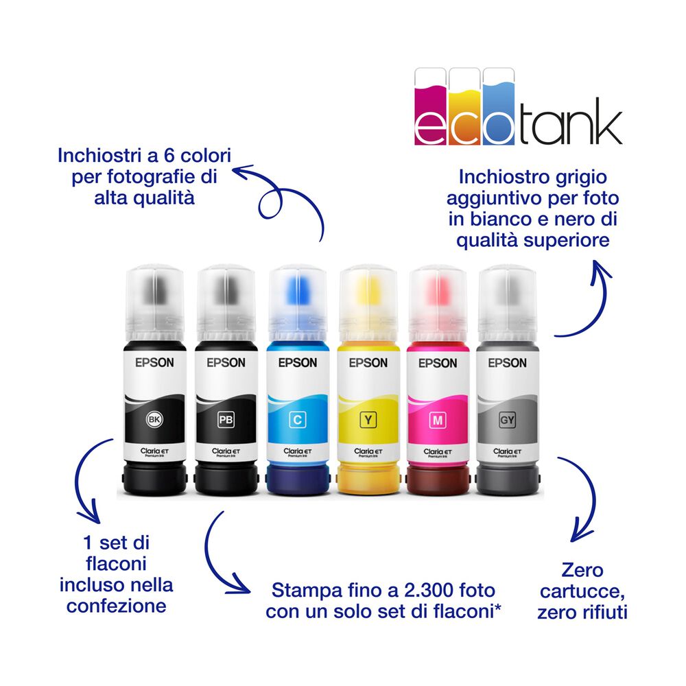 STAMPANTE INKJET ECOTANK ET-8550, Inkjet, image number 6