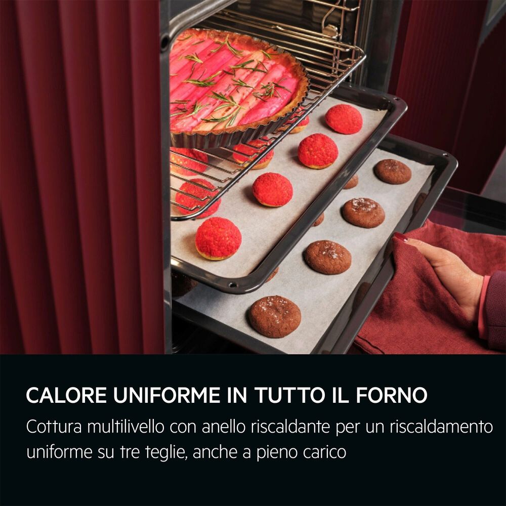 TR7PB731ST FORNO INCASSO Capacit&agrave; 72 l, dimensoni: L 59,6 cm-A 59,4 cm-P 56,7 cm, Matt Black, classe A++  - PRMG GRADING ROAN - 5%, image number 5