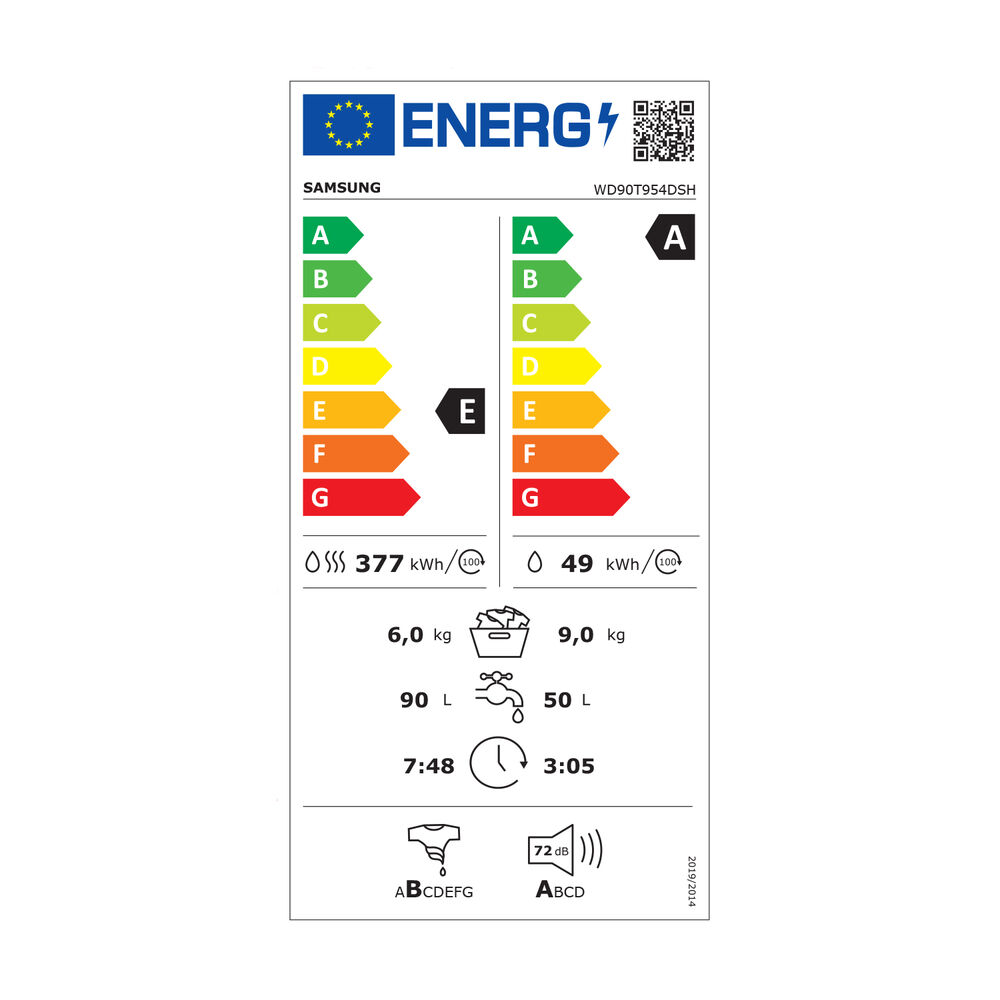 LAVASCIUGA SAMSUNG WD90T954DSH/S3, image number 8