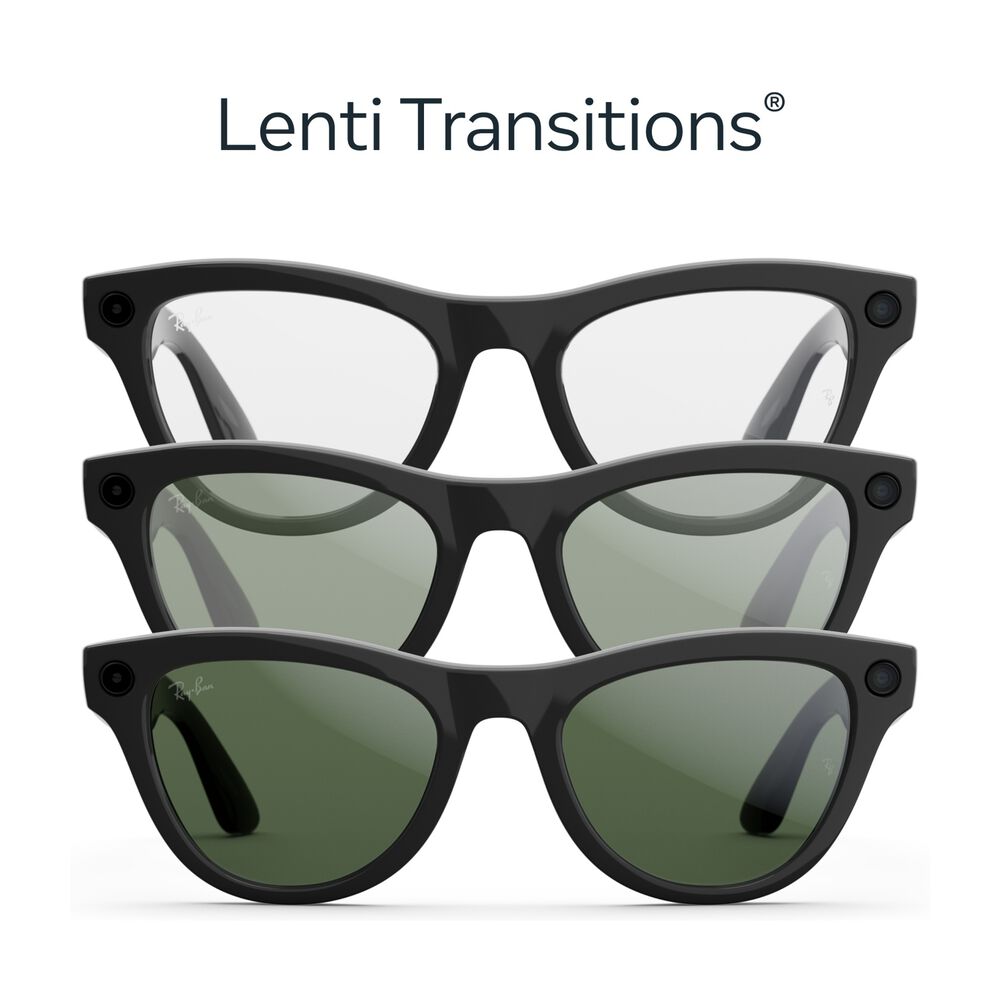 Ray-Ban | Meta Headliner (Gen 2)-Nero lucido, Lenti verde grafite Transitions&reg; - PRMG GRADING OOBN - 10%, image number 6