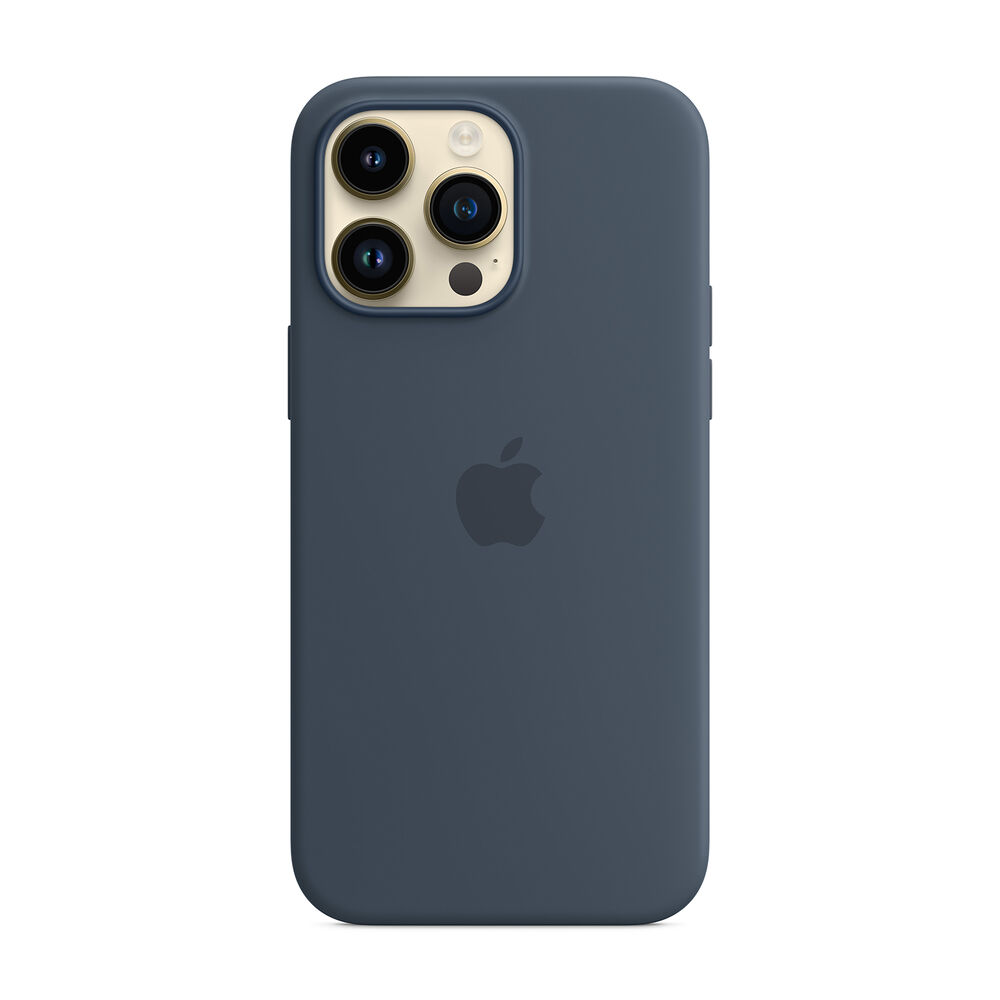 Custodia MagSafe in silicone per iPhone 14 Pro Max - Blu tempesta, image number 1