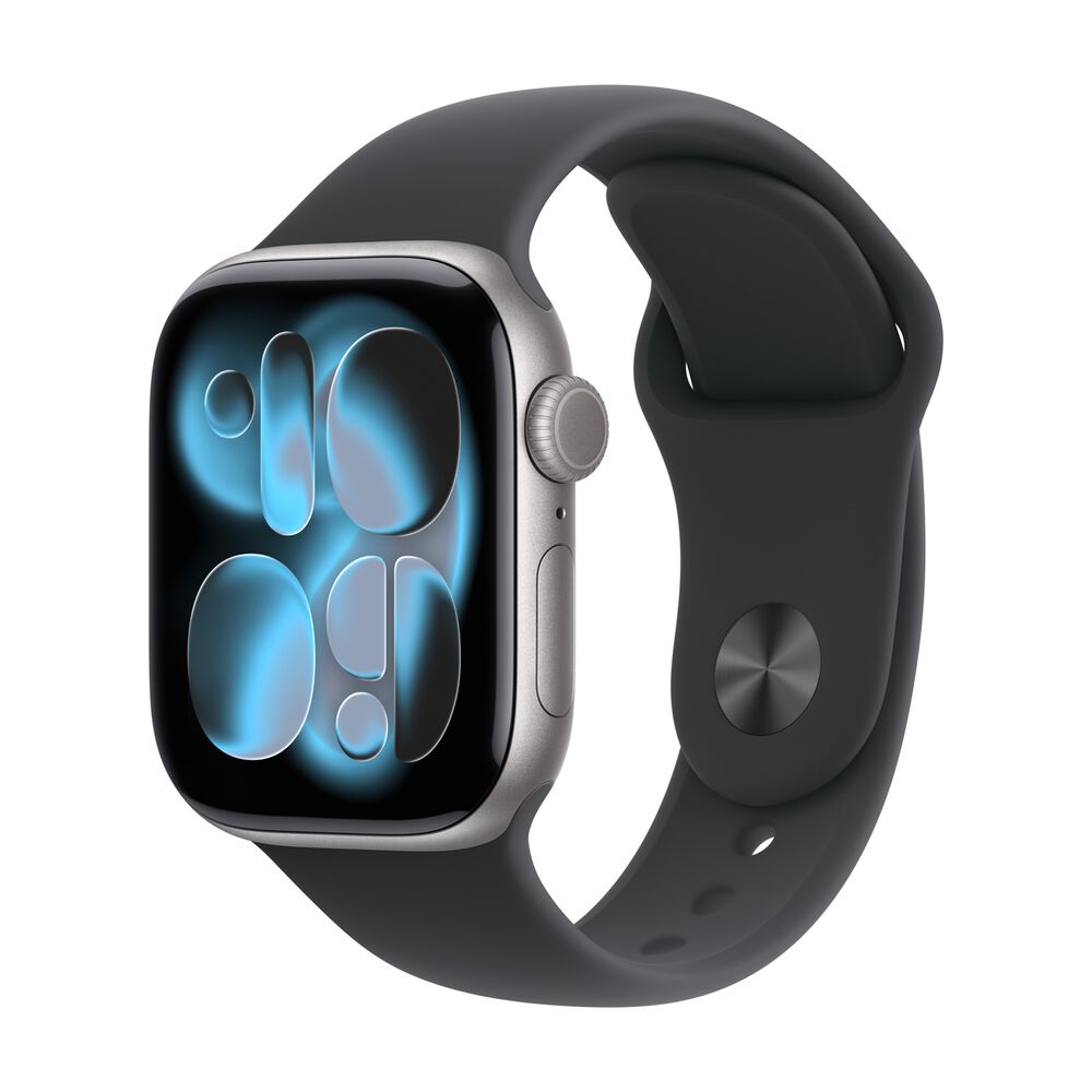 APPLE Watch Series 11 GPS + Cellular, Cassa 42 mm in alluminio grigio siderale con Cinturino Sport nero-S/M - PRMG GRADING ROBN - 10%, image number 0