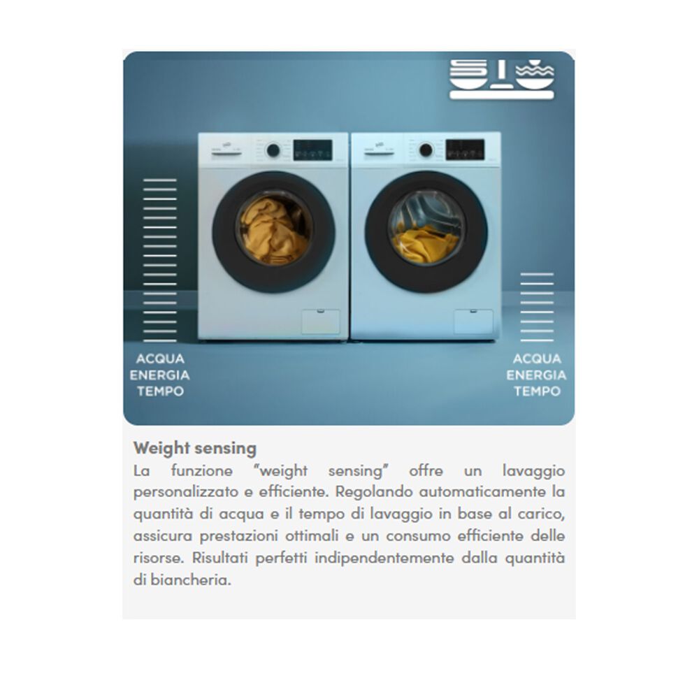 DAYA DHW812IVA3   LAVATRICE, Caricamento frontale, 8 kg, 15 programmi, Profondit&agrave; 54 cm, Giri 1200 rpm, Bianco, livello rumorosit&agrave; centrifuga 74 dB(A), Classe A  - PRMG GRADING ROAN - 5%, image number 10