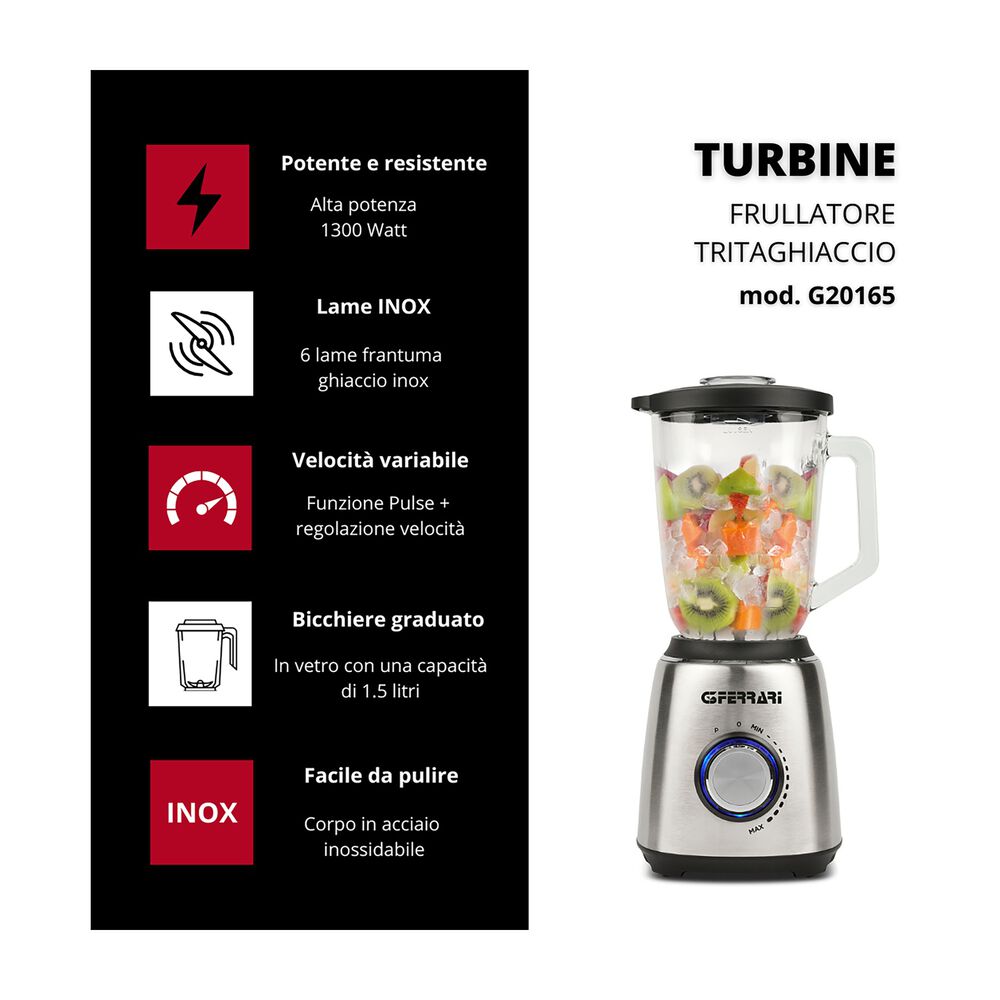 FRULLATORE 1,5 L VETRO, image number 8