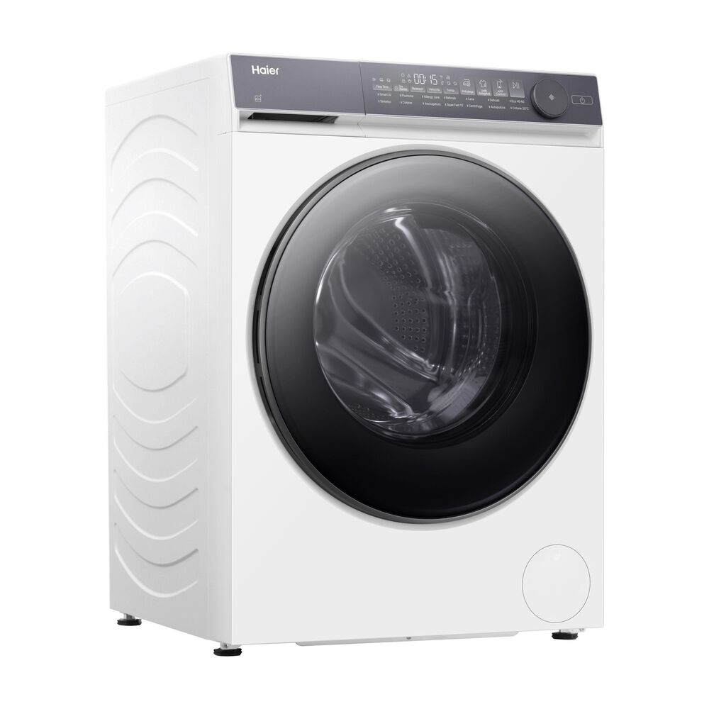 HAIER HWD120-B14367UIT LAVASCIUGA, Caricamento frontale, capacit&agrave; lavaggio 12 kg, capacit&agrave; asciugatura 8 kg, 14 programmi, Profondit&agrave; 67 cm, Giri 1400 rpm, Bianco, Argento, Classe D, Abbonamento DAZN Full 6 mesi incluso - PRMG GRADING ROAN - 4.99%, image number 4