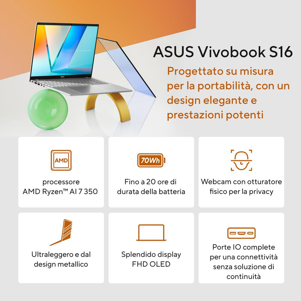 Vivobook S16 M3607, image number 8