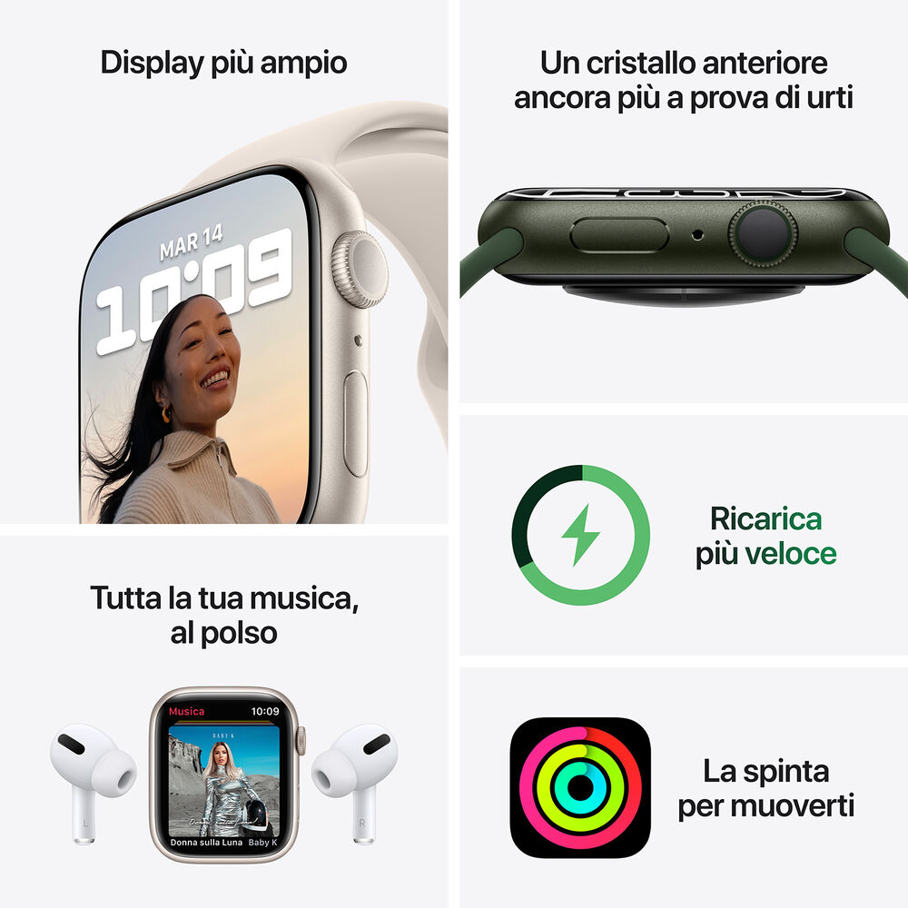 SMARTWATCH APPLE Watch S7 GPS 45 mm, image number 8