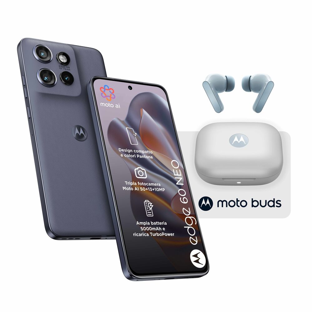 MOTOROLA Edge 60 Neo 256+MotoBuds, 256 GB, Grisaille - PRMG GRADING OOBN - 10%, image number 0