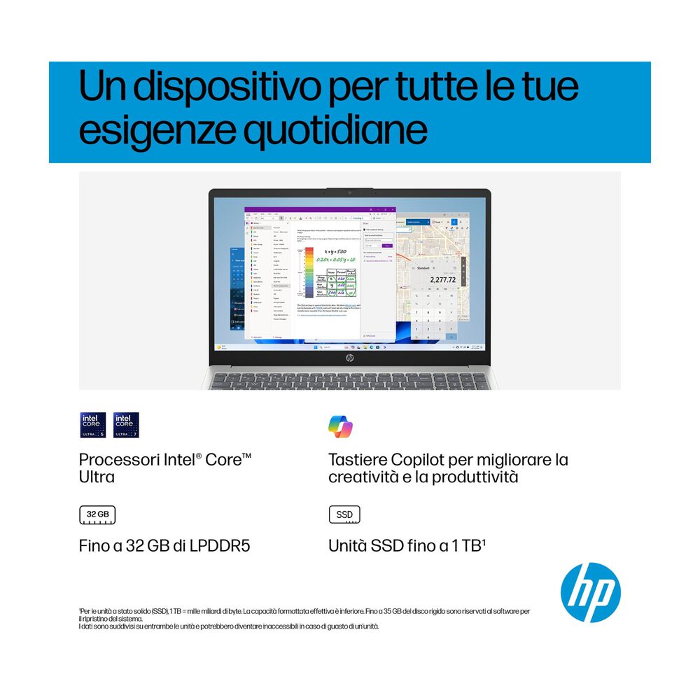 HP 15-FD0129NL NOTEBOOK, 15,6 ", processore Intel&reg; Core 5 120U, Intel&reg;, RAM 16 GB, 1000 GB SSD, Silver, Windows 11 - PRMG GRADING OOBN - 10%, image number 5