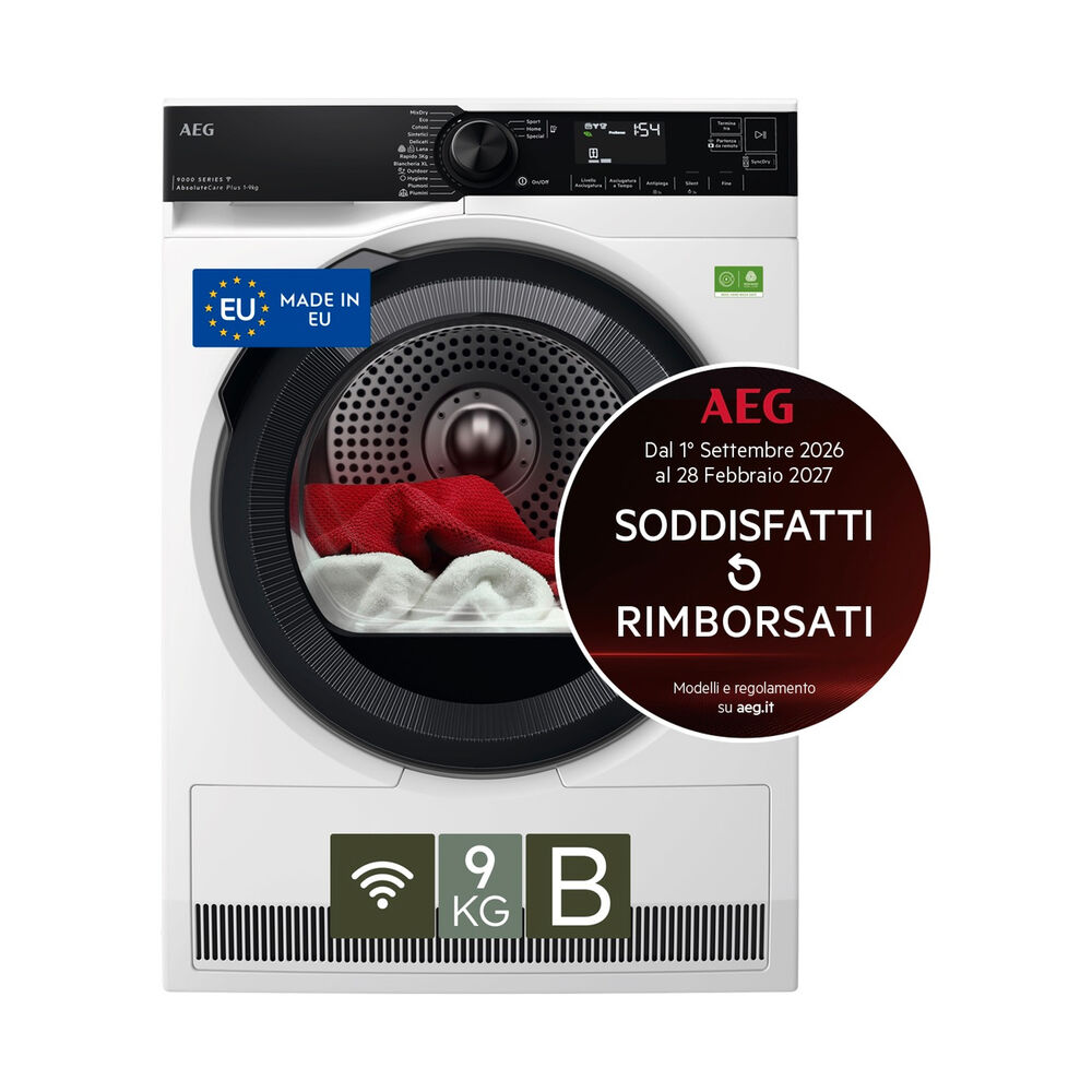 ASCIUGATRICE TR9HH9BY A pompa di calore, 9 kg, profondit&agrave; 63,6 cm, 61 dB(A), Bianco, Classe B - PRMG GRADING ROBN - 10%, image number 1