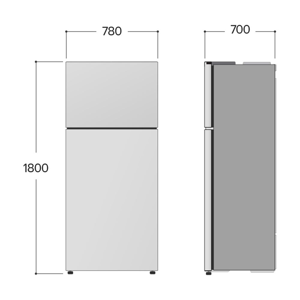 FRIGORIFERO DOPPIA PORTA GTF744SEPED, Capacit&agrave; netta totale 509 l, Rumorosit&agrave;: 43 dB(A), LAN wireless, Dispenser acqua, 3 ripiani, Dimensioni: L 780 cm A 180 cm P 730 cm, Beige, Classe E - PRMG GRADING ROBN - 10%, image number 5
