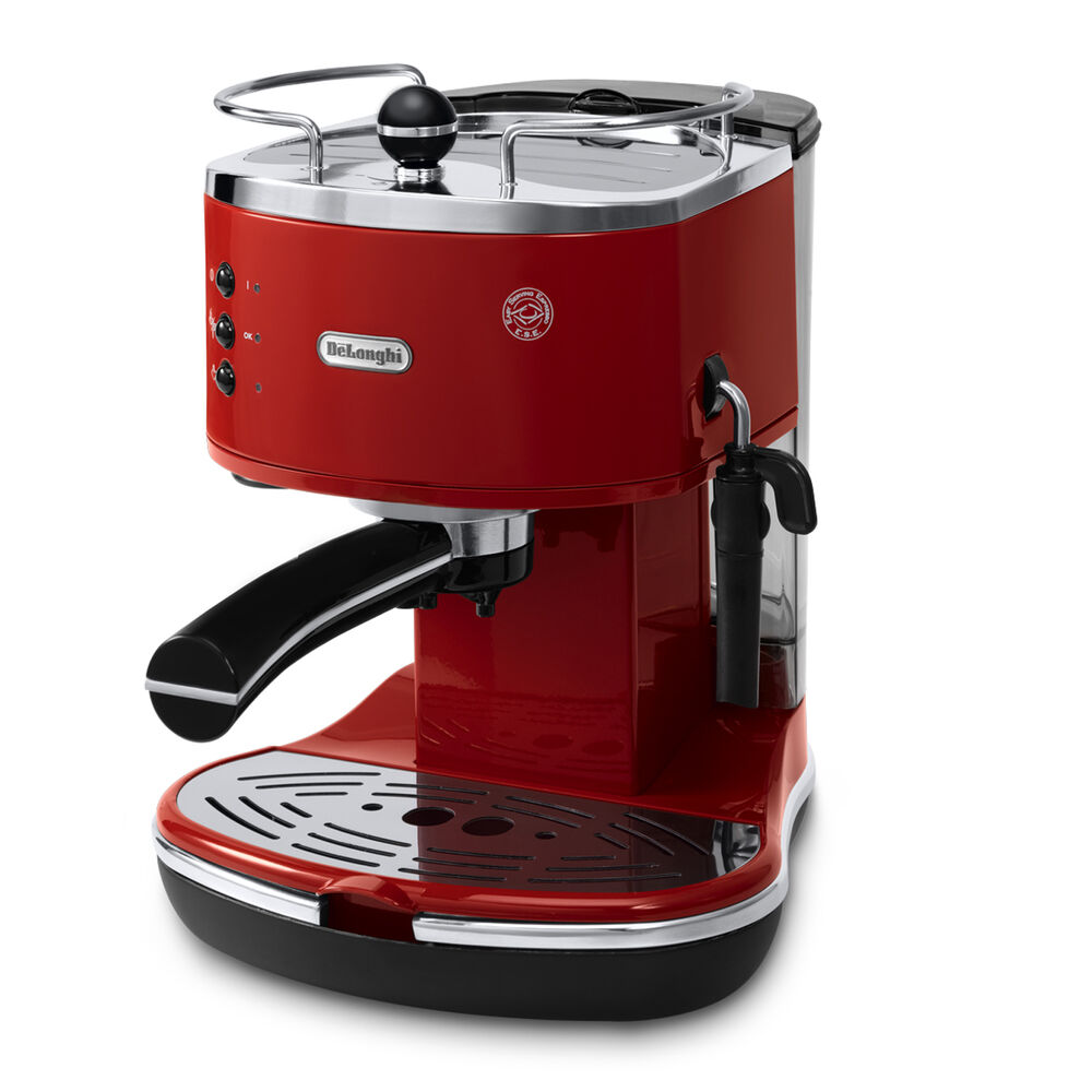 Macchina da Caff&egrave; Manuale Espresso e Cappuccino DE'LONGHI ICONA ECO311.R, Compatibile con Macinato o Cialde E.S.E., Spegnimento Automatico, Serbatoio Estraibile da 1.4L, Potenza 1100W, Rosso - PRMG GRADING OOAN - 4.99%, image number 1