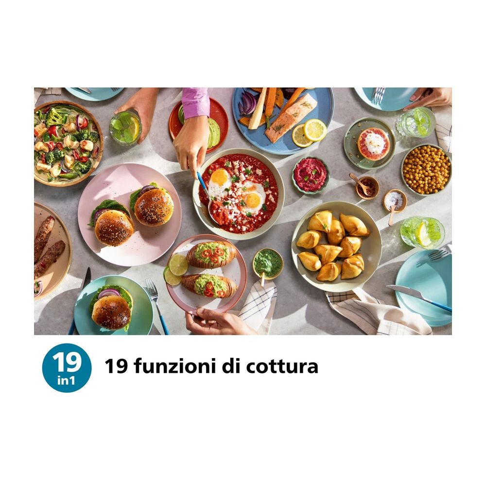 Airfryer Serie 5000 da 9L cottura vapore NA555/00, image number 2