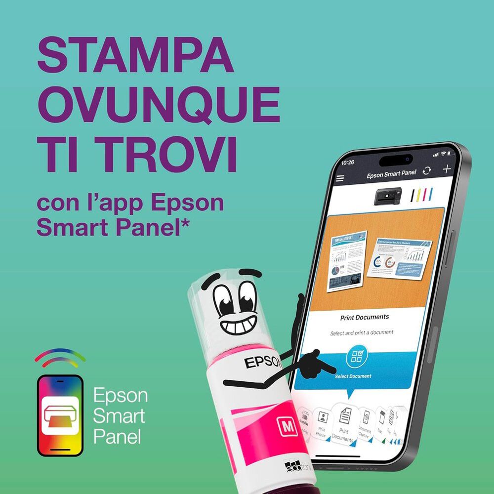 STAMPANTE INKJET EcoTank ET-2856, Inkjet, image number 2