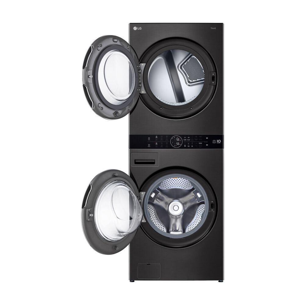 LG WT1716BBF LAVASCIUGA, Caricamento frontale, capacit&agrave; lavaggio 17 kg, capacit&agrave; asciugatura 16 kg, 6 programmi, Profondit&agrave; 77 cm, Giri 1100 rpm, Essence Black Steel, Classe E - PRMG GRADING ROBN - 10%, image number 1