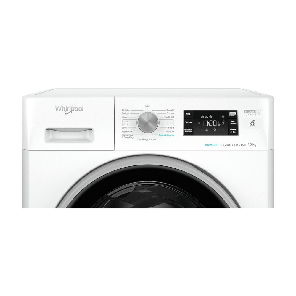 WHIRLPOOL FFB 1048 BSV IT LAVATRICE, Caricamento frontale, 10 kg, 14 programmi, Profondit&agrave; 60,5 cm, Giri 1400 rpm, Bianco, livello rumorosit&agrave; centrifuga 76 dB(A), Classe A - PRMG GRADING ROBN - 10%, image number 6
