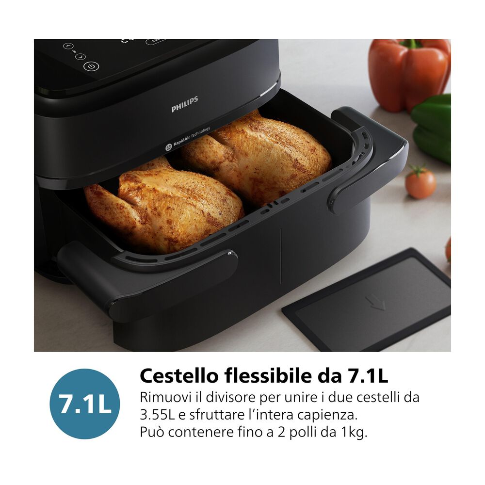 Airfryer Serie 1000 cestello Flexi 7.1L NA156/60, image number 8