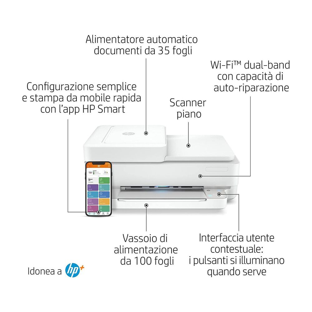STAMPANTE INKJET ENVY 6430e HP+, Inkjet, image number 3