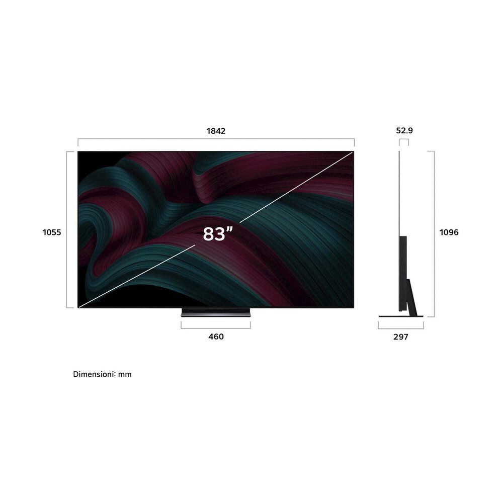LG OLED evo C5 OLED83C54LA TV OLED, SMART TV, 83 ", OLED, Processore a9 Gen8 4K con AI, Charcoal Black , Classe F - PRMG GRADING OOCN - 14.99%, image number 18