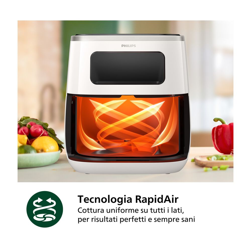 PHILIPS Airfryer XL Series 3000 HD9257/20, capacit&agrave; 5,6 l, Max potenza 1700 W - PRMG GRADING ROBN - 10%, image number 4