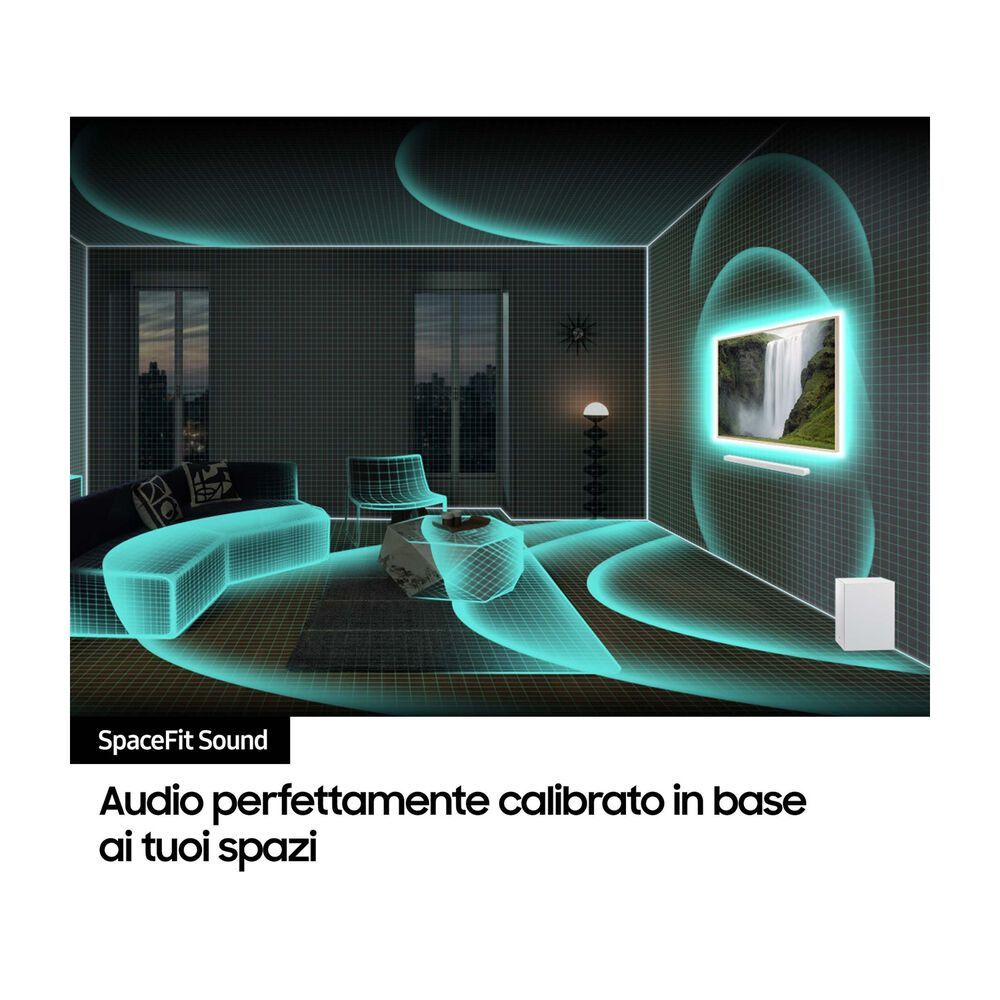SOUNDBAR + SUBWOOFER SAMSUNG HW-S701D/ZF 3.1 canali, Potenza Max 250 W, Cassa wireless, Bianco - PRMG GRADING OOBN - 10%, image number 8