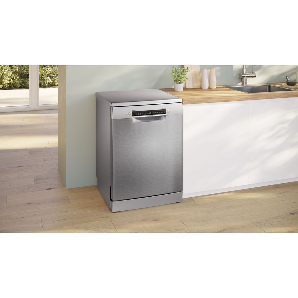 LAVASTOVIGLIE Libera installazione (FS) BOSCH SMS4EVI08E, Programmi 6, Dimensioni: L 60 cm, A 84,5 cm, P 60 cm, Rumorosit&agrave; 44 dB(A), Consumo di acqua 9 l, Acciaio anti-impronta, Classe B - PRMG GRADING ROBN - 10%, image number 4