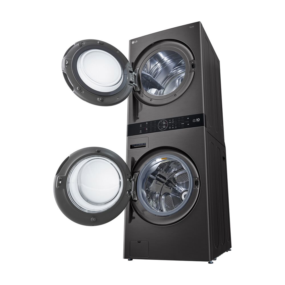 LG WT1716BBF LAVASCIUGA, Caricamento frontale, capacit&agrave; lavaggio 17 kg, capacit&agrave; asciugatura 16 kg, 6 programmi, Profondit&agrave; 77 cm, Giri 1100 rpm, Essence Black Steel, Classe E - PRMG GRADING ROBN - 10%, image number 8