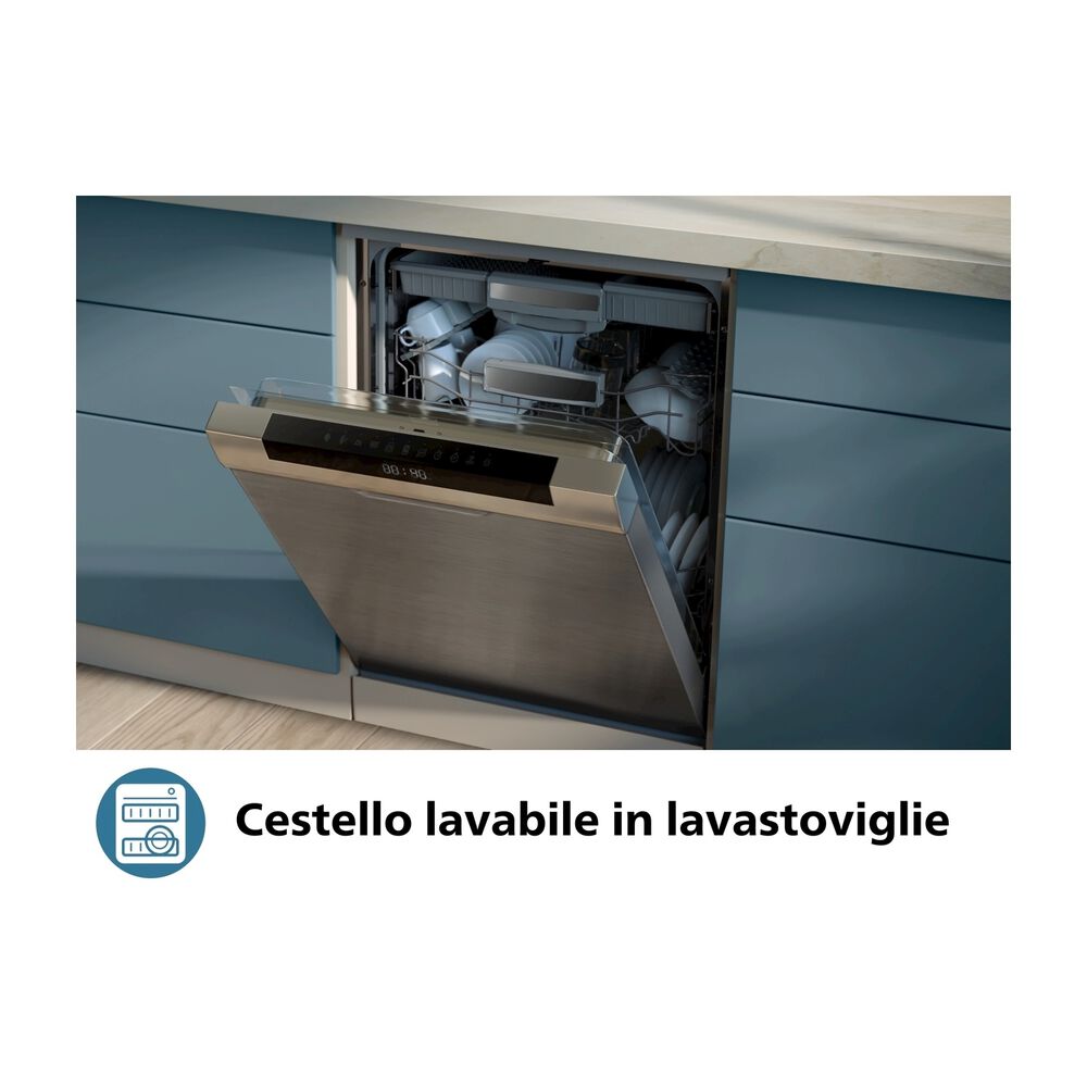 Airfryer Serie 1000 doppio cestello 7.1L NA150/00, image number 4