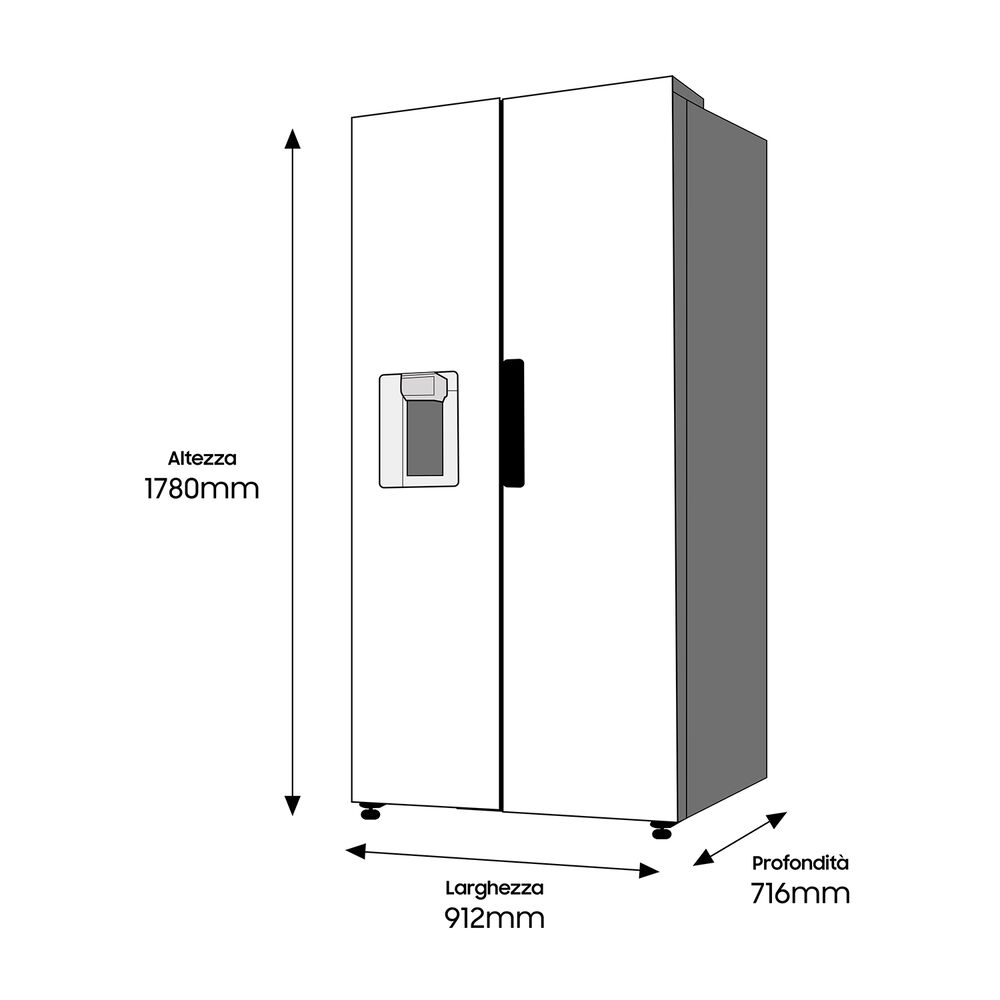 RS68A8531S9/EF frigorifero americano , image number 4