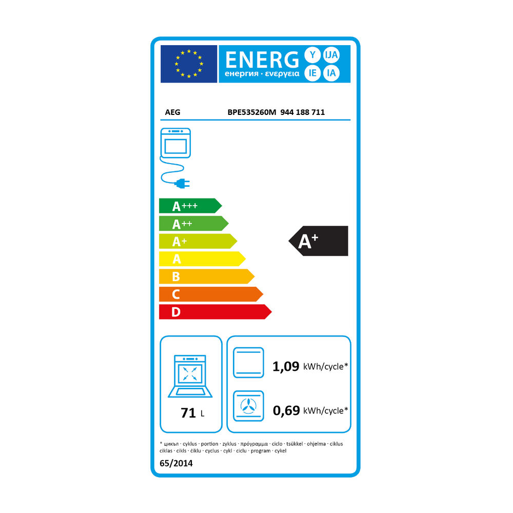 BPE535260M FORNO INCASSO, classe A+, image number 7