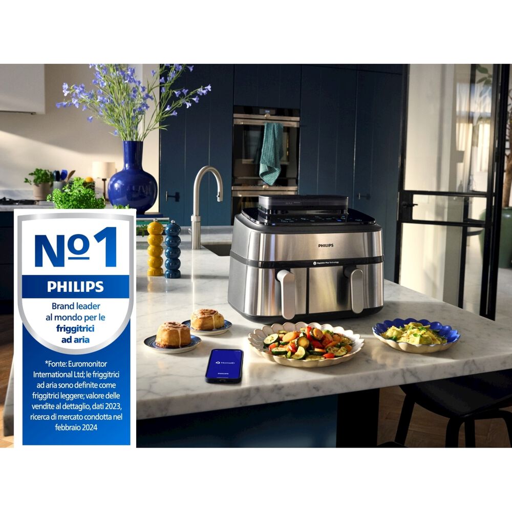 Airfryer Serie 5000 da 9L cottura vapore NA555/00, image number 5