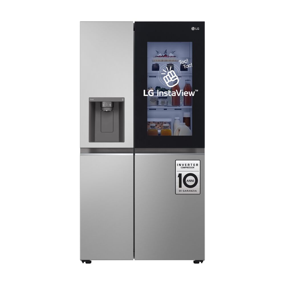 Frigorifero americano GSGV80PYLD InstaView, Sistema Multi Flow: S&igrave;; Sistema raffreddamento frigorifero: No Frost; Sistema raffreddamento congelatore: No Frost, Capacit&agrave; netta totale 635 l, Rumorosit&agrave;: 35 dB(A), LAN wireless, Dispenser acqua, Dispenser ghiaccio, Dimensioni: L 91,3 cm A 179 cm P 73,5 cm, Silver, Classe D - PRMG GRADING ROBN - 10%, image number 12