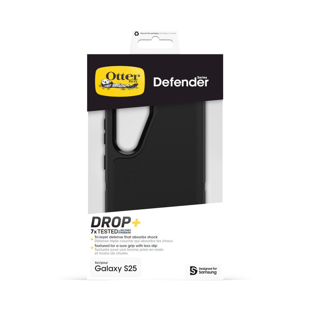 OTTERBOX Defender Series Cover per Samsung Galaxy S24/25,antiurto e resistente alle cadute, testata 7x norme MIL-STD 810G, Nero - PRMG GRADING OOBN - 10%, image number 4