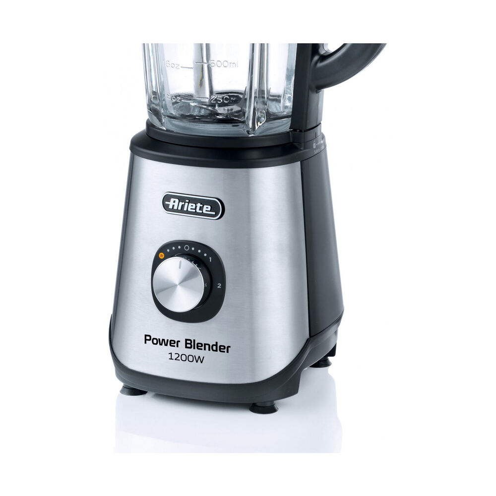 FRULLATORE POWER BLENDER, Potenza 1200 W, Caraffa da 1.5 l, 2 velocit&agrave;, Vetro, Acciao inox, NERO/METALLO - PRMG GRADING OOCN - 20%, image number 0