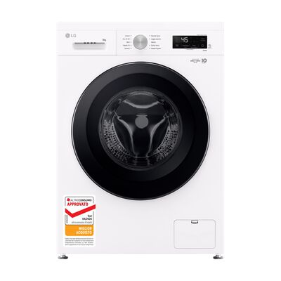 LG F4NX1008NWK Serie X1 LAVATRICE, Caricamento frontale, 8 kg, 10 programmi, Profondit&agrave; 55 cm, Giri 1400 rpm, ivory White, livello rumorosit&agrave; centrifuga 75 dB(A), Classe A - PRMG GRADING ROBN - 10%
