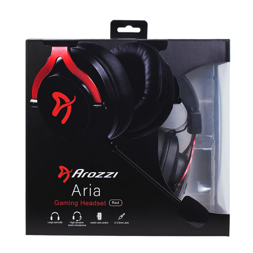 Aria Gaming Headset CUFFIE, red, image number 7