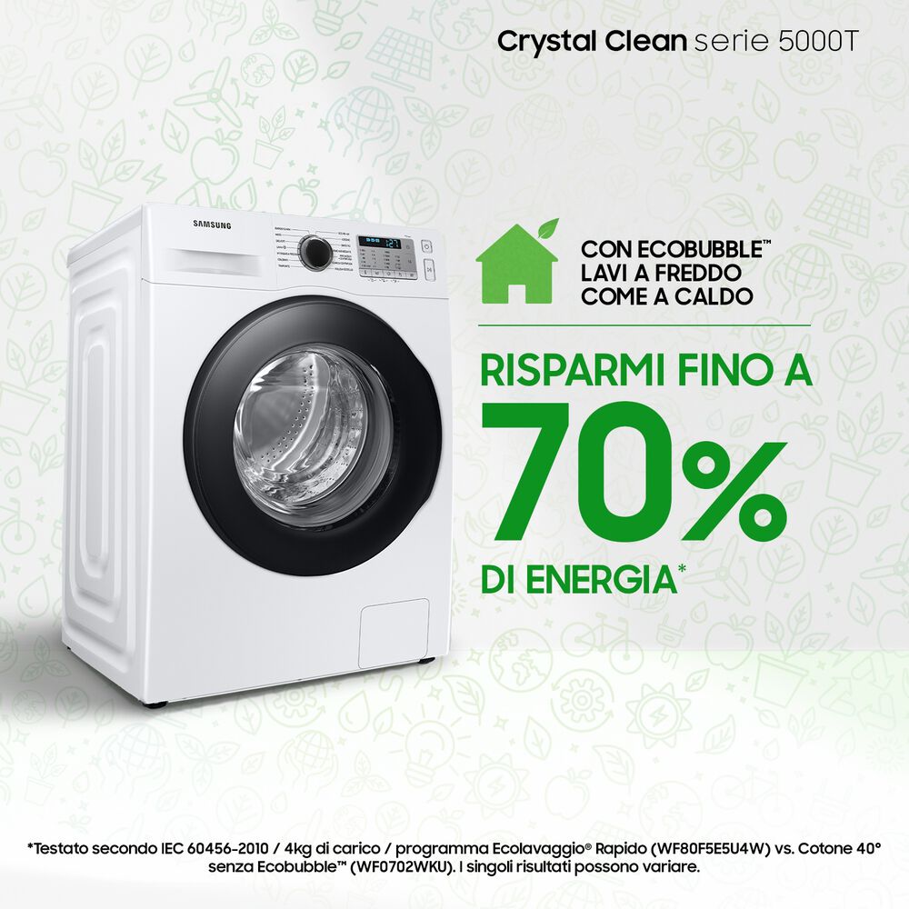 WW90TA046AH/ET LAVATRICE, Caricamento frontale, 9 kg, 55 cm, Classe A, image number 2