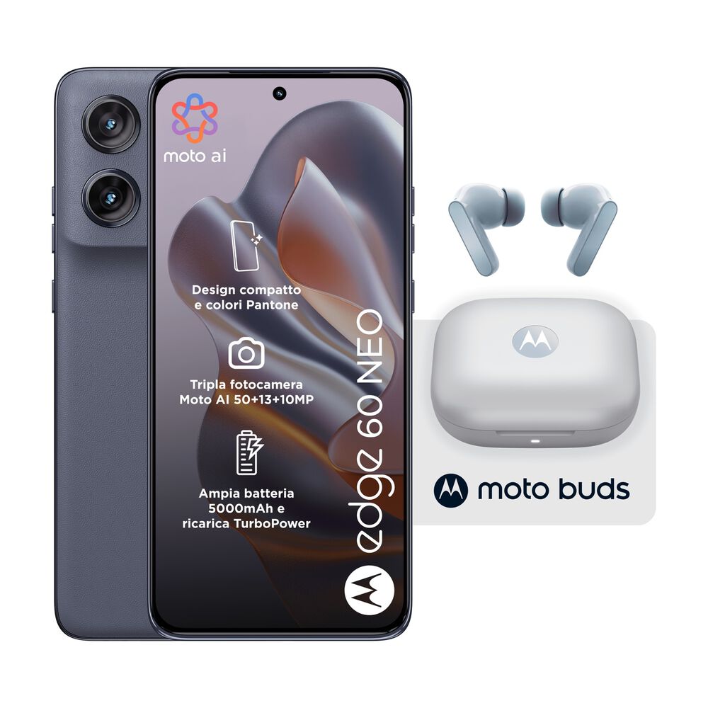 MOTOROLA Edge 60 Neo 256+MotoBuds, 256 GB, Grisaille - PRMG GRADING OOBN - 10%, image number 2