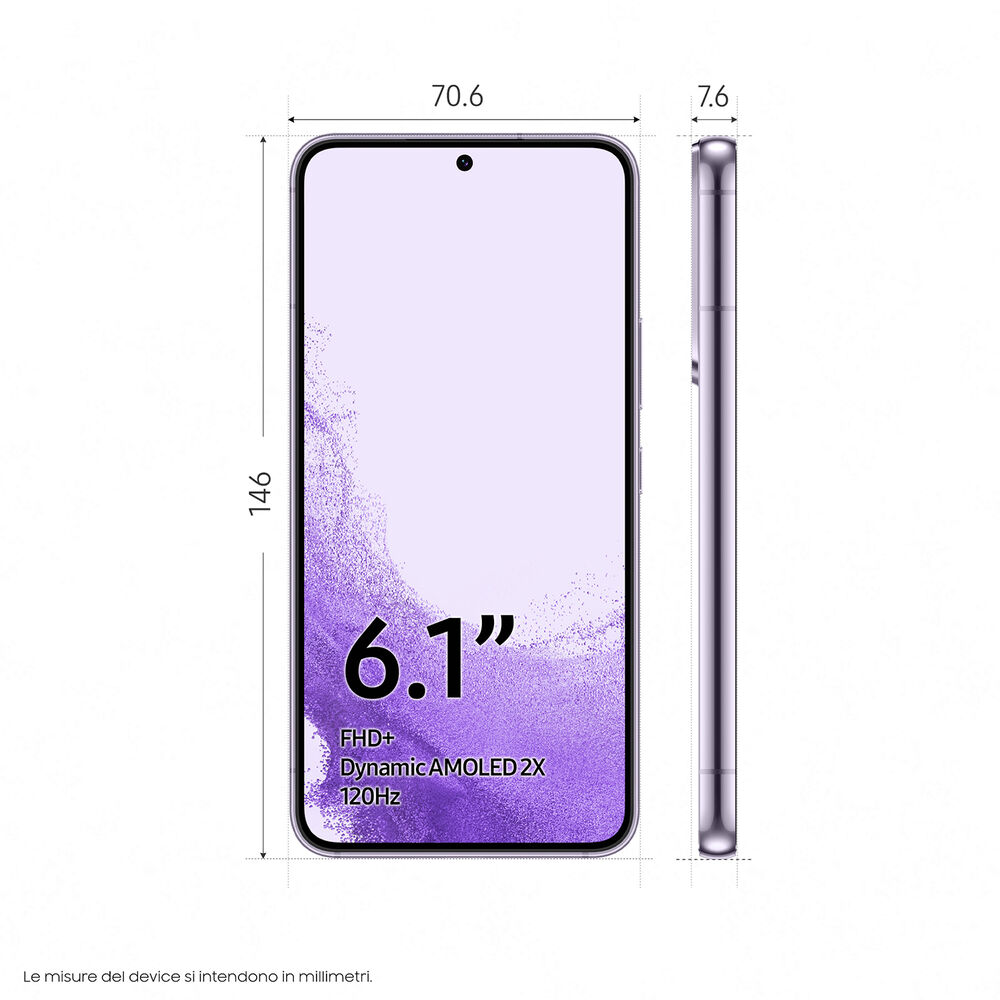 Galaxy S22 , 128 GB, Bora Purple, image number 2