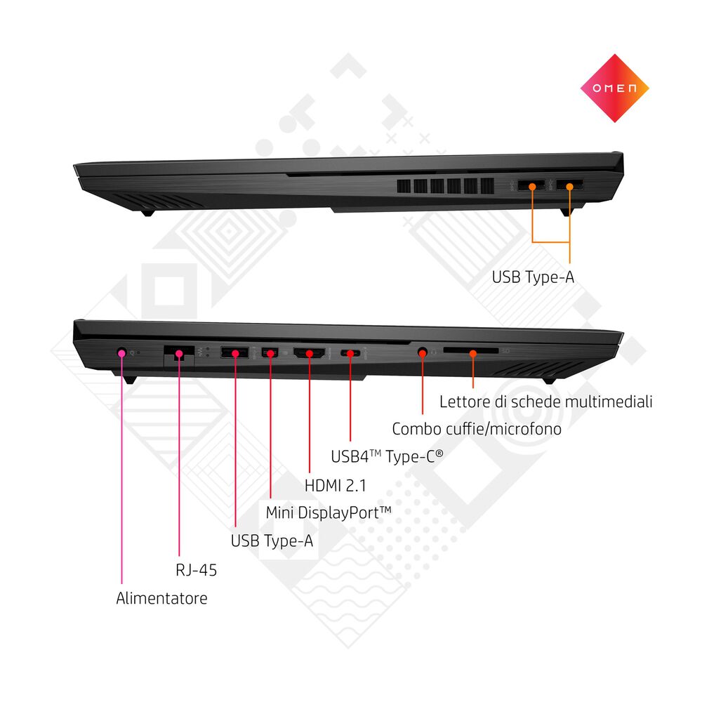OMEN 16-B0012NL, 16,1 pollici, processore Intel® Core™ i7, NVIDIA GeForce RTX 3070, 16 GB, SSD 1000 GB, Black, image number 4