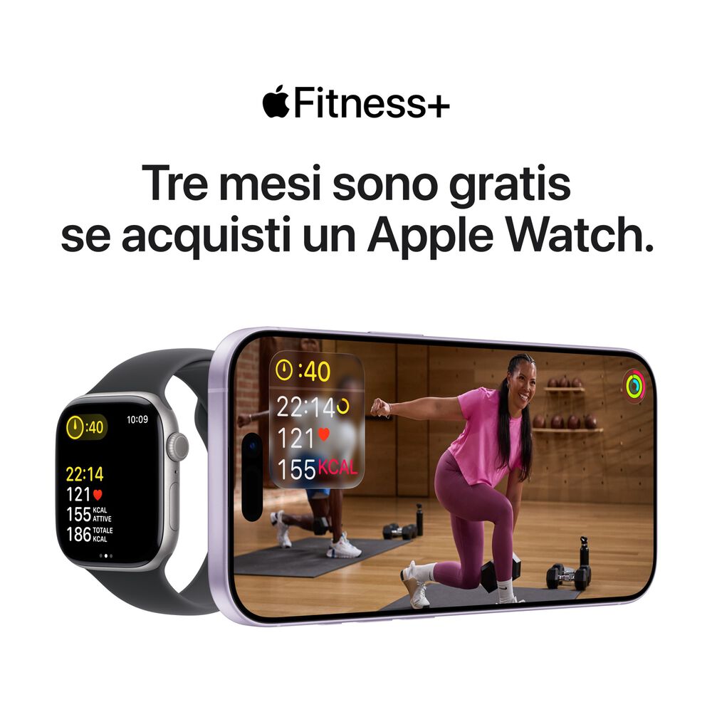 APPLE Watch Series 11 GPS + Cellular, Cassa 42 mm in alluminio grigio siderale con Cinturino Sport nero-S/M - PRMG GRADING ROBN - 10%, image number 8