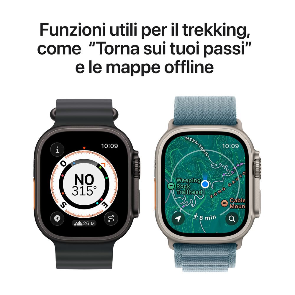 APPLE Watch Ultra 3 GPS + Cellular, Cassa in titanio naturale (49 mm) con Loop in maglia milanese in titanio naturale-Large - PRMG GRADING OOBN - 10%, image number 5