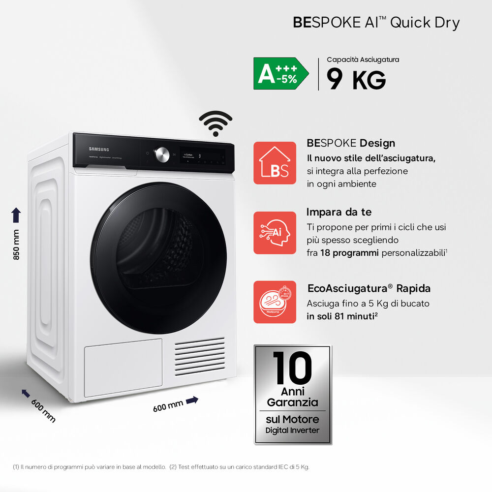 DV90BB7445GES3 asciugatrice, 9 kg, Classe A+++, image number 1