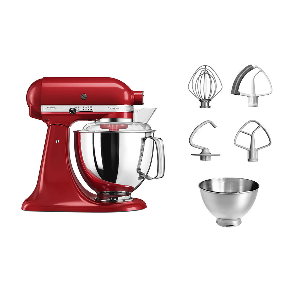  IMPASTATRICE PLANETARIA KITCHENAID 5KSM175PSEER, capacit&agrave; della ciotola 4,8 l, 300 W, Empire red, image number 4