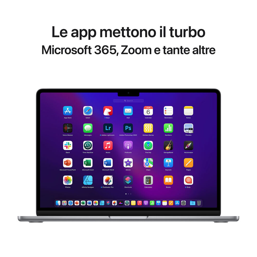 MB AIR MLXX3T, 13,6 pollici, processore Apple, Apple GPU 10-core, 8 GB, SSD 512 GB, Gray, image number 10